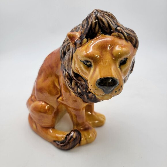 Other - Vintage Italian Art Pottery Lion Figurine Statue